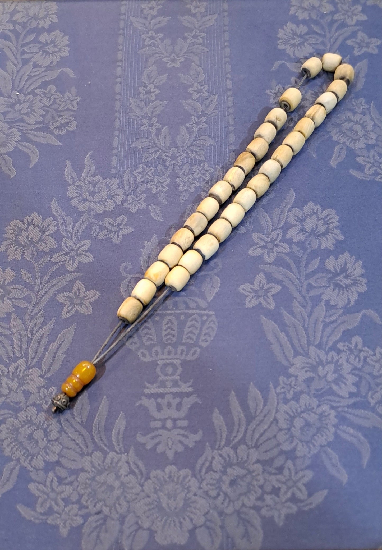 Authentic Vintage Bone Komboloi (ROS-64) - Dinos-Virginia