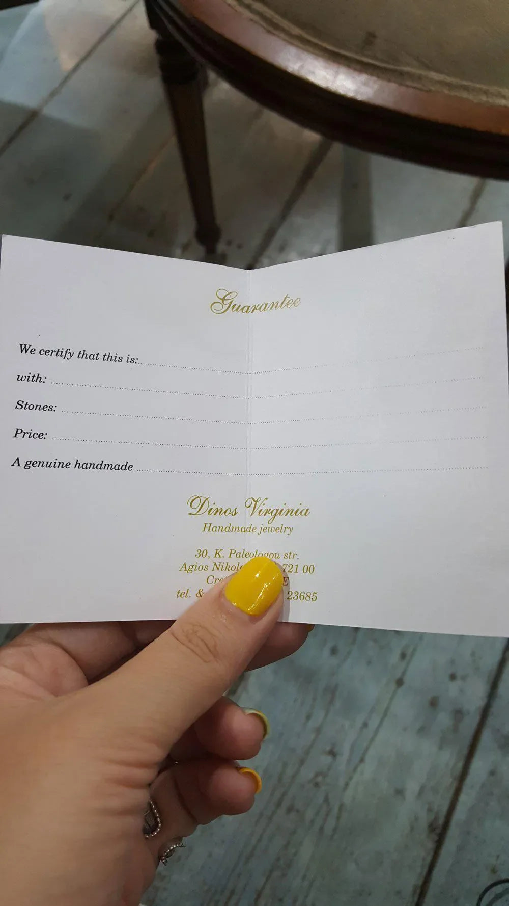 Sterling Silver Ring and Blue Topaz in 18 k. gold, Handmade Ring, Greek Jewelry, Handmade Ring, Greek Jewelry - Dinos-Virginia