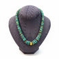 Necklace with turquoise stones and 18k gold elements