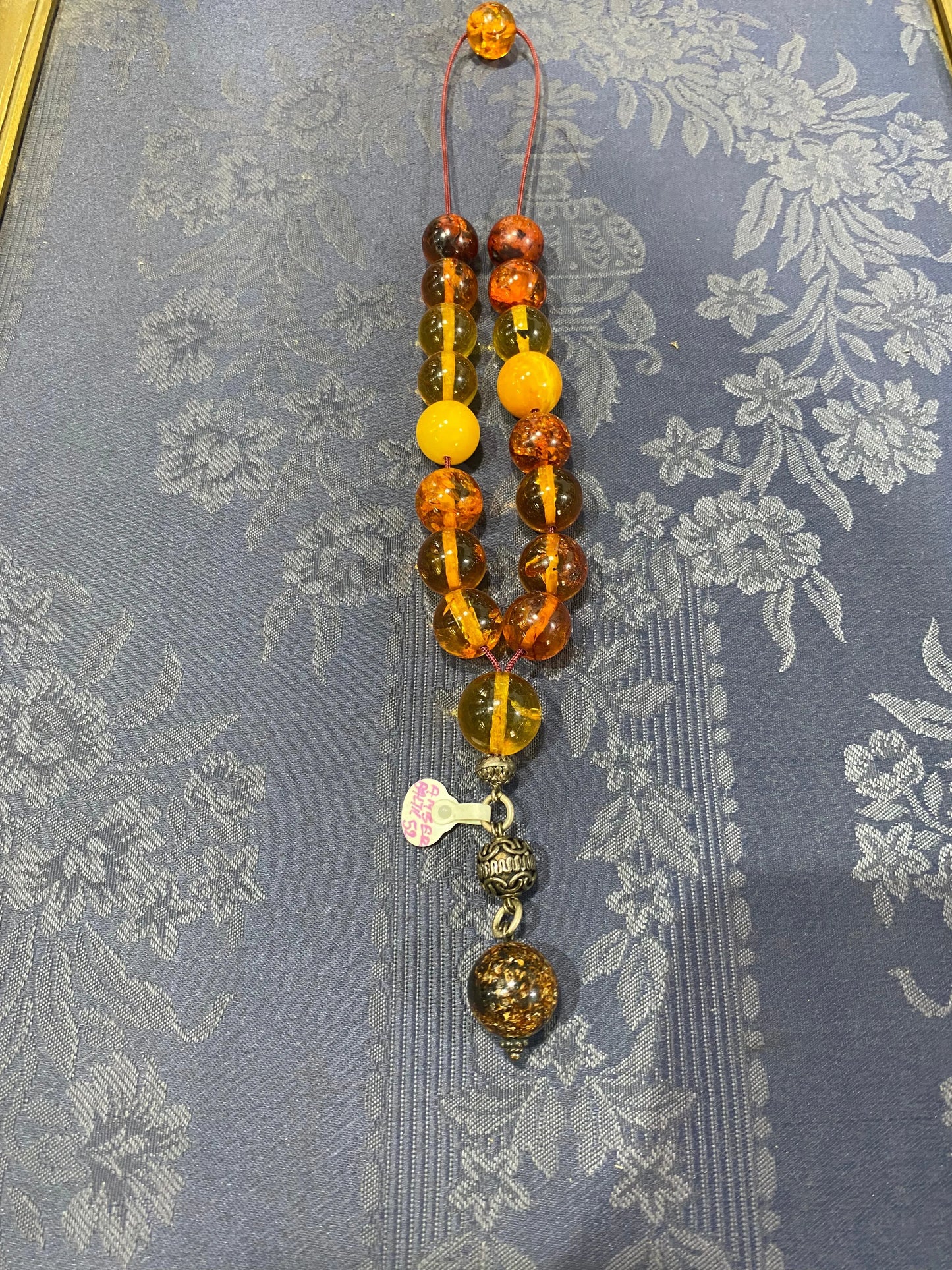 Authentic Baltic Amber Komboloi (ROS-09) - Dinos-Virginia