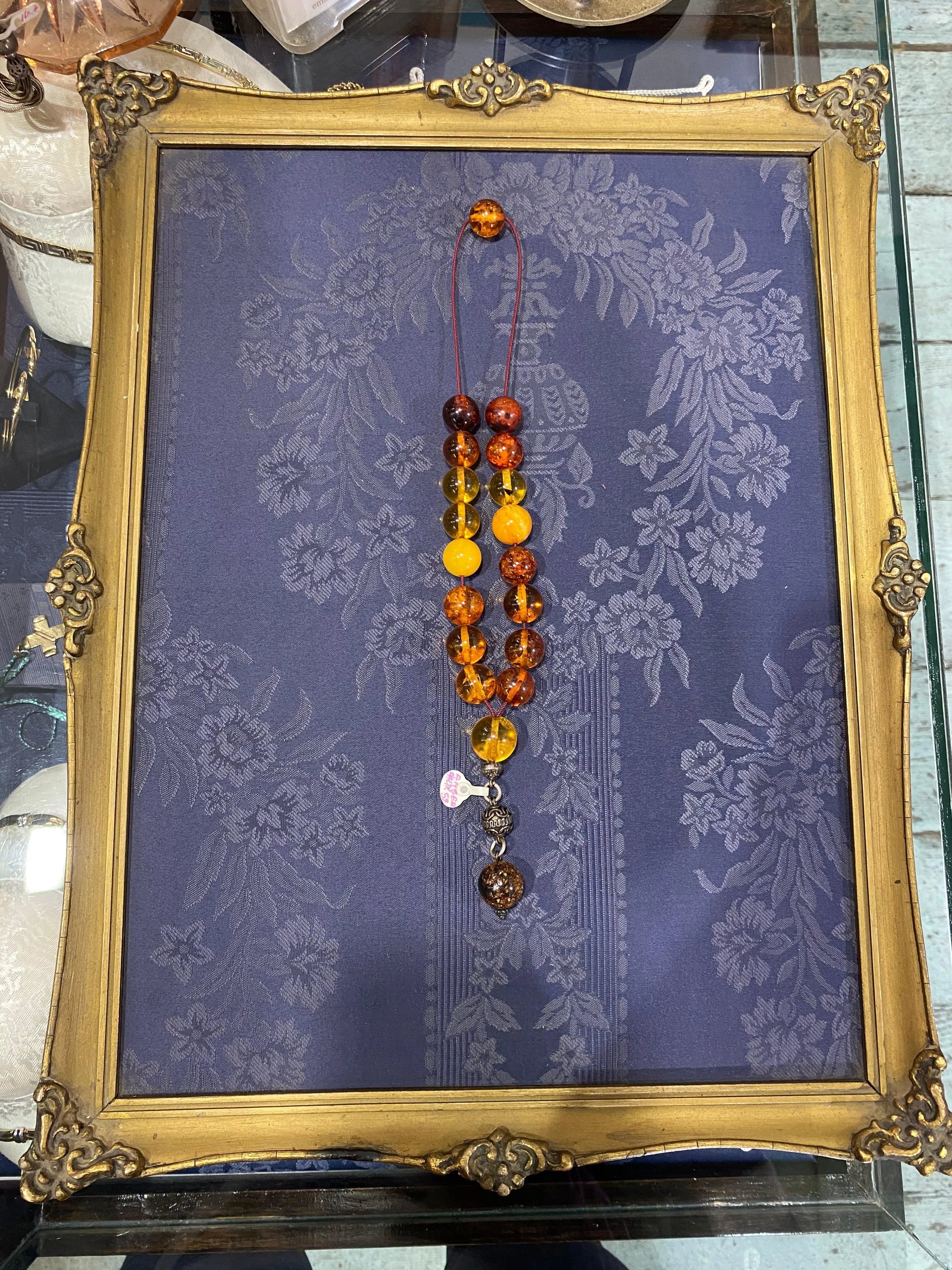 Authentic Baltic Amber Komboloi (ROS-09) - Dinos-Virginia