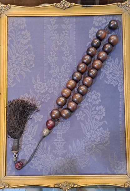 Authentic Buffalo Bone Komboloi (Buffalo Horn Rosary) (ROS-62) - Dinos-Virginia