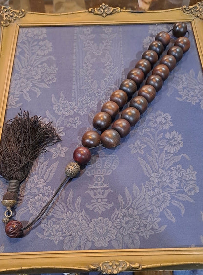 Authentic Buffalo Bone Komboloi (Buffalo Horn Rosary) (ROS-62) - Dinos-Virginia