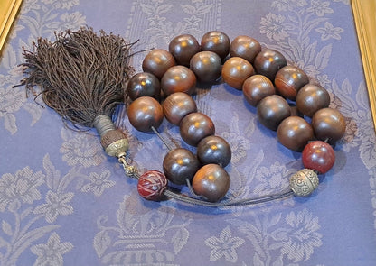 Authentic Buffalo Bone Komboloi (Buffalo Horn Rosary) (ROS-62) - Dinos-Virginia