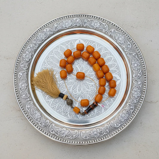 Authentic Old Amber Komboloi (Old Amber Rosary) (ROS-46)