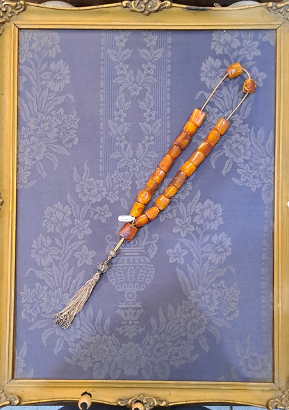 Authentic Old Kachraman Amber Komboloi (ROS-57)