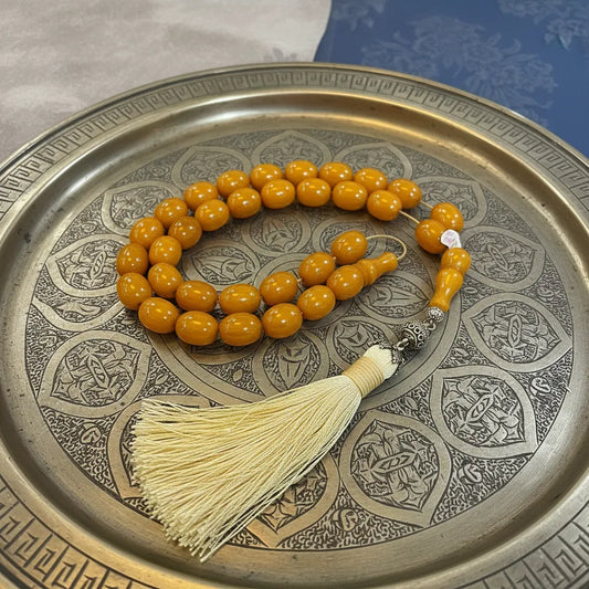 Authentic Vintage Amber Komboloi (ROS-24)