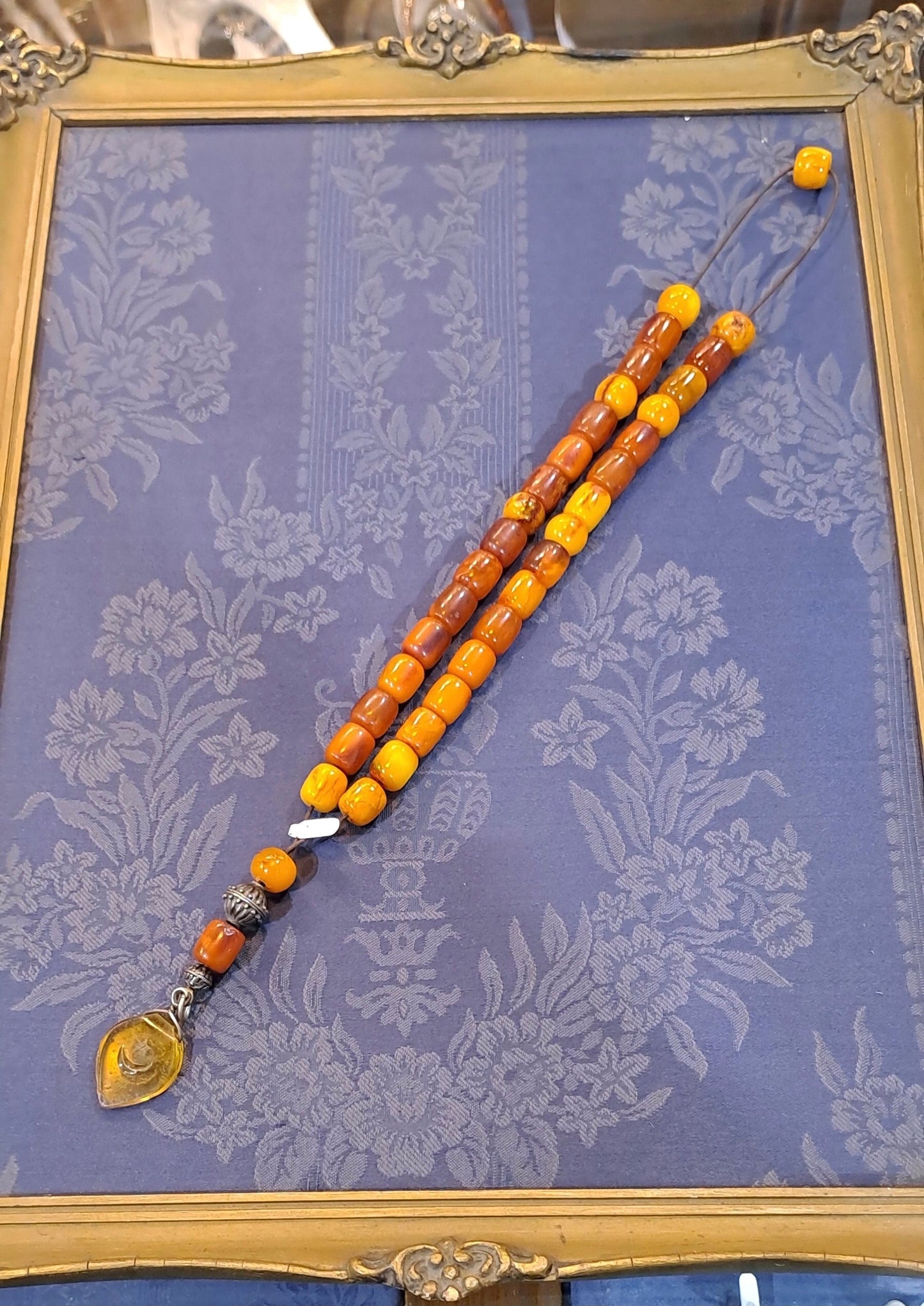 Authentic Vintage Amber Komboloi (ROS-56) - Dinos-Virginia