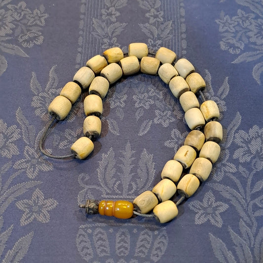 Authentic Vintage Bone Komboloi (ROS-64) - Dinos-Virginia