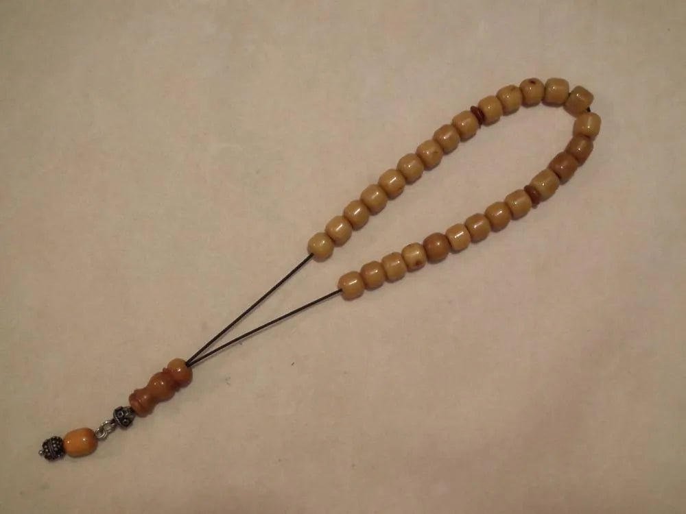 Authentic Vintage Faturan Amber Komboloi (ROS-36) - Dinos-Virginia