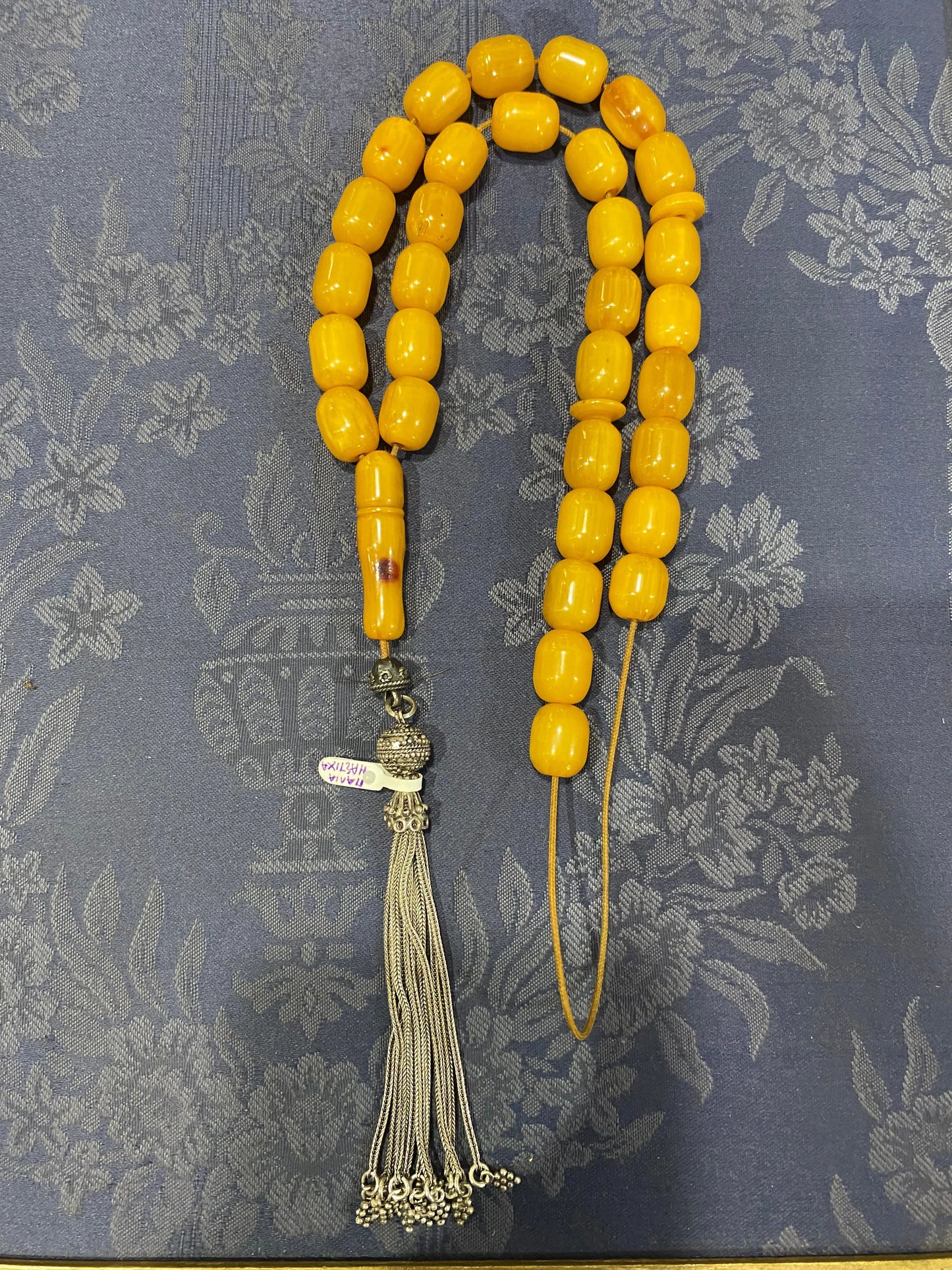 Authentic Vintage Mastic Amber Komboloi - Dinos-Virginia