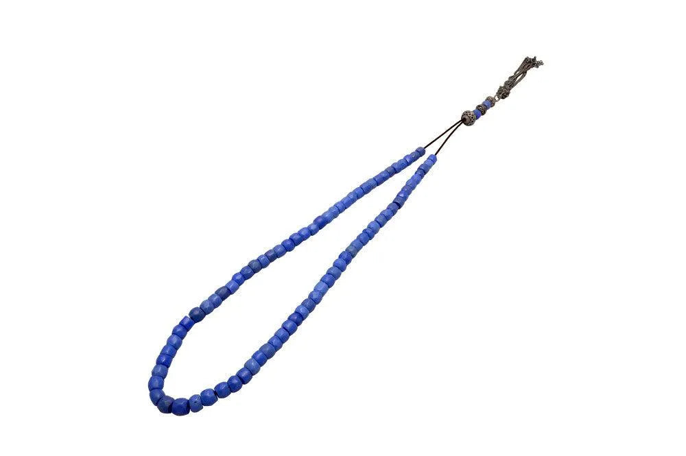 Authentic Vintage old Opal Blue crystal komboloi (ROS-38) - Dinos-Virginia