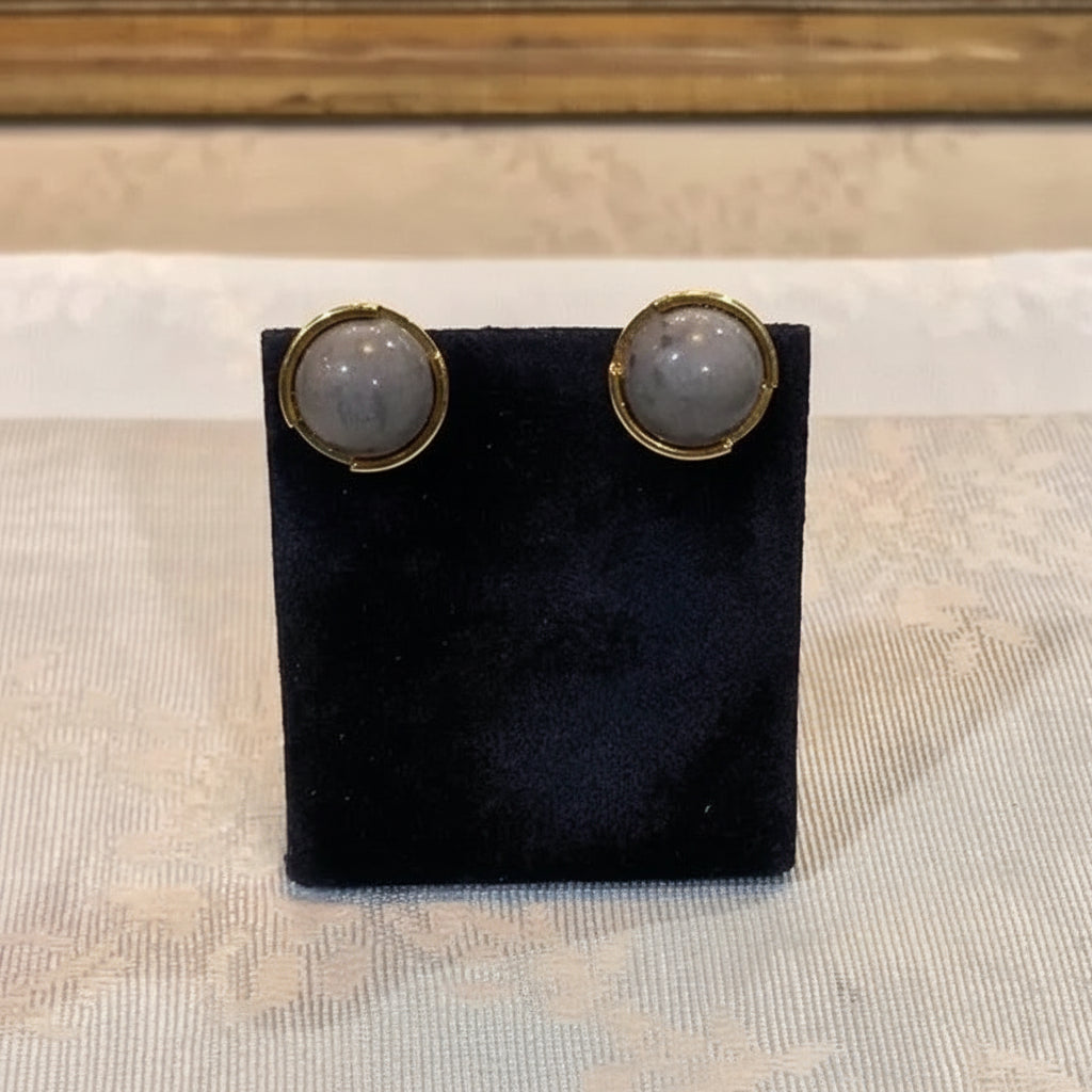 Blue Coral (Acozi) earrings, 18k earrings, one of a kind, Fine earrings, Handmade earrings, Greek Jewelry - Dinos-Virginia