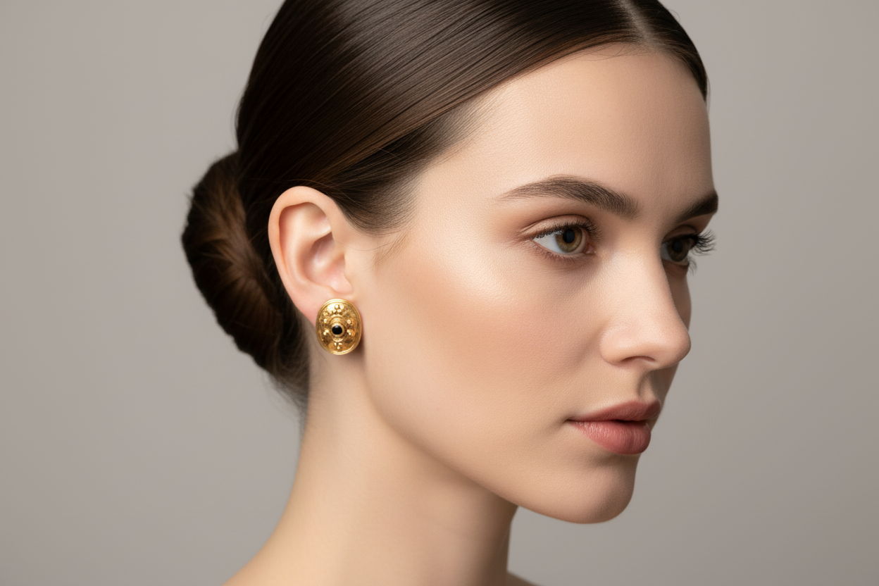 Earrings in 18k gold (AG-35) - Dinos Virginia Jewelry
