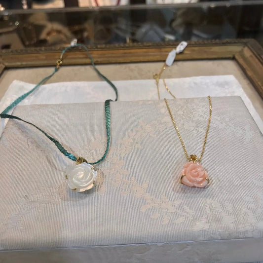 Flower medallion with gold, mother of pearl and 14k Gold, Medallion, Vintage Jewelry, Handmade pendant, Greek Jewelry - Dinos-Virginia