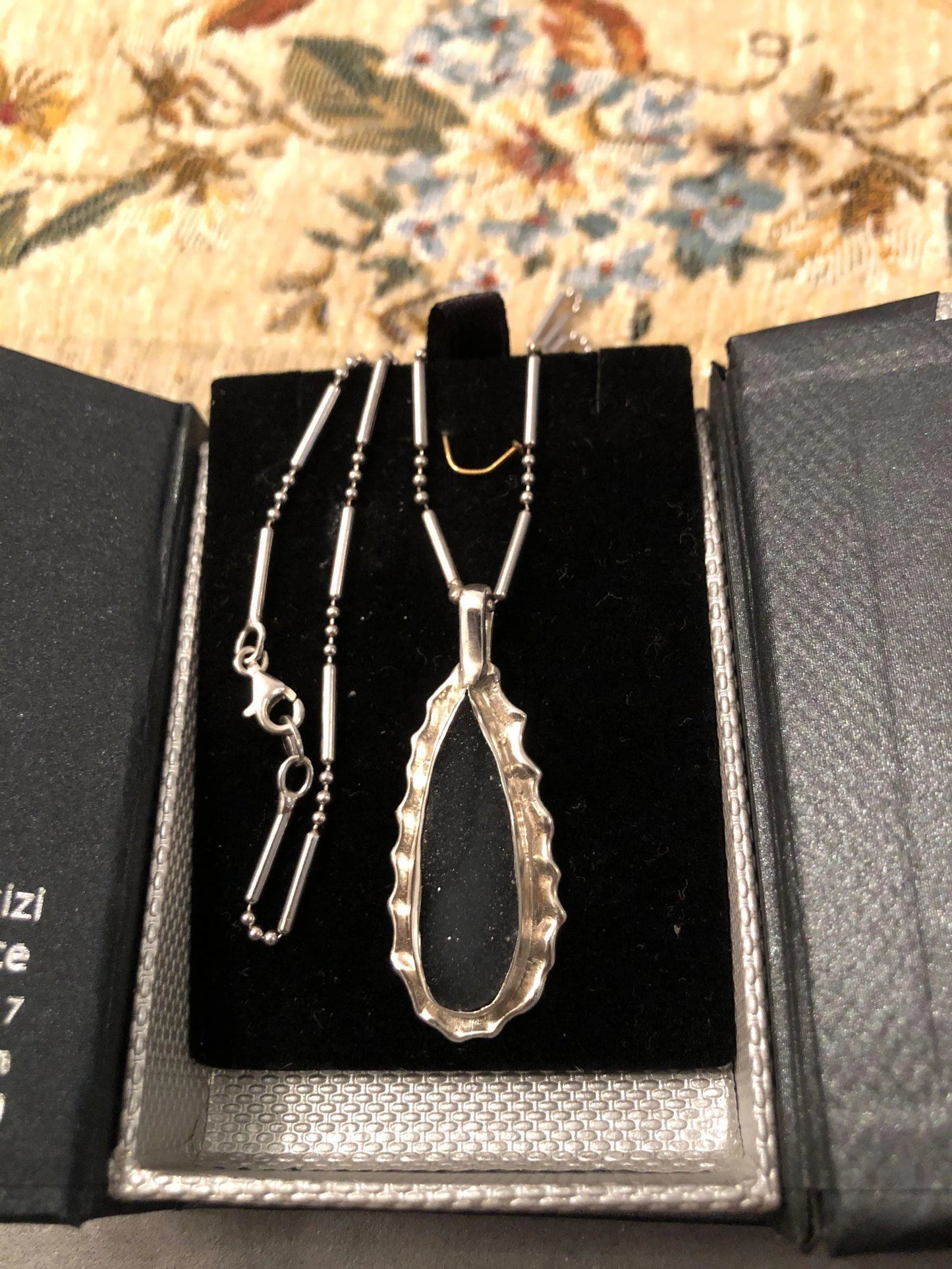 Greek Jewelry, Sterling silver Pendant, Solid silver Pendant, Greek Pendant, Raw Onyx pendant - Dinos-Virginia