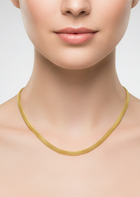 Gold Necklace in 18k Gold - Elegant and Timeless Jewelry - Dinos Virginia Jewelry