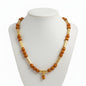 Necklace in 18k gold with Amber (PE-55)