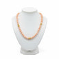 Necklace in 18k gold with Angel skin coral (PE-17)