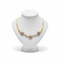 Necklace in 18k gold with pink tourmalines (9.20carats) and diamonds, one of a kind (PE-98)