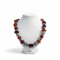 Necklace in Old Amber Kachraman with Sterling silver elements (PE-12)