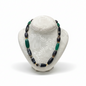 Necklace in Sardonyx stones & Solomon gemstone with 18k gold elements (PE-60)