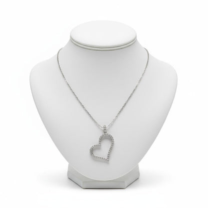 Necklace in gold 14k, heart necklace