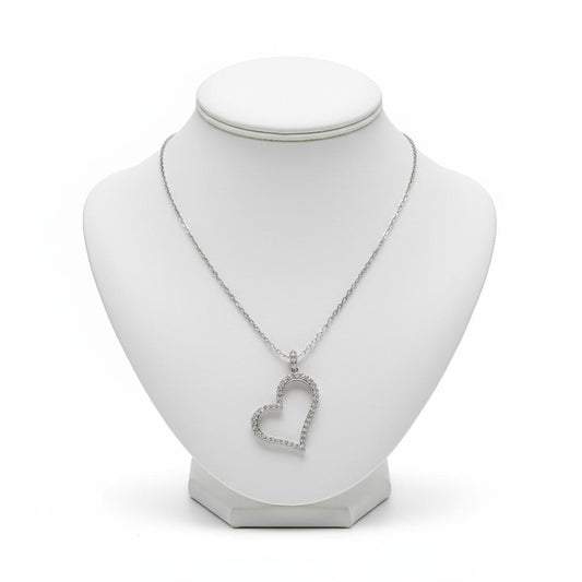 Necklace in gold 14k, heart necklace