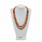 Necklace in sterling silver with old carnelian (PE-69A)