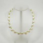 Necklace with keisy pearls and peridot and gold clasp (PE-25)