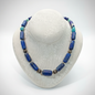 Necklace with old Lapis Lazuli & old Turquoise and sterling silver elements (PE-70B)