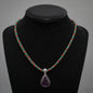 Pendant in Sterling silver with Diopside Stone