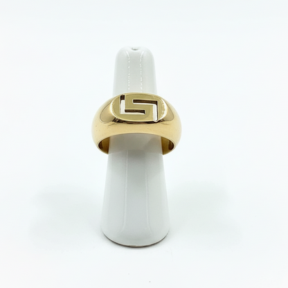 Ring in 14k gold, Meander (B-149) - Dinos Virginia Jewelry