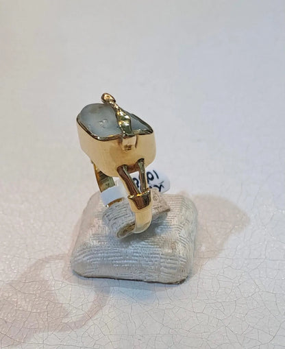 Ring in 18k Gold with Aquamarine (B-39) - Dinos-Virginia
