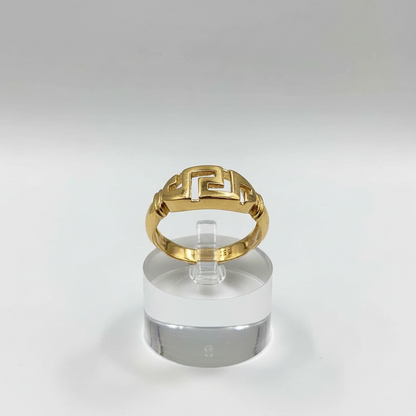 Ring in 18k gold, Meander (B-151) - Dinos Virginia Jewelry