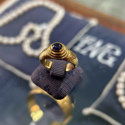 Ring in 18k gold with gemstone (B-155) - Dinos Virginia Jewelry