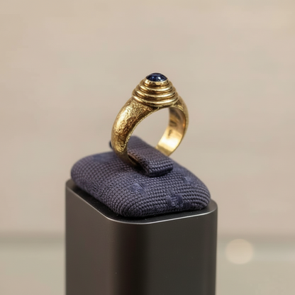 Ring in 18k gold with gemstone (B-155) - Dinos Virginia Jewelry