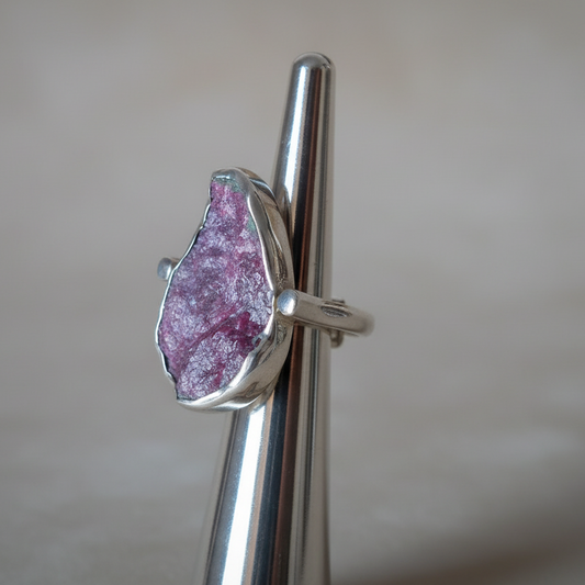 Δαχτυλίδι από ασήμι 925 με πέτρα Διοψίδη (B-60)