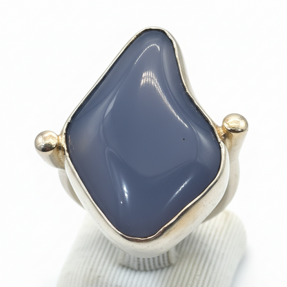 Ασημένιο δαχτυλίδι με περίτεχνη πέτρα χαλκηδόνιου, δαχτυλίδι από ασήμι 925, Vintage κοσμήματα, Χειροποίητο δαχτυλίδι, Ελληνικά κοσμήματα