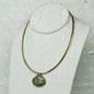 Pendant in Sterling silver with Verdite Stone - Dinos-Virginia